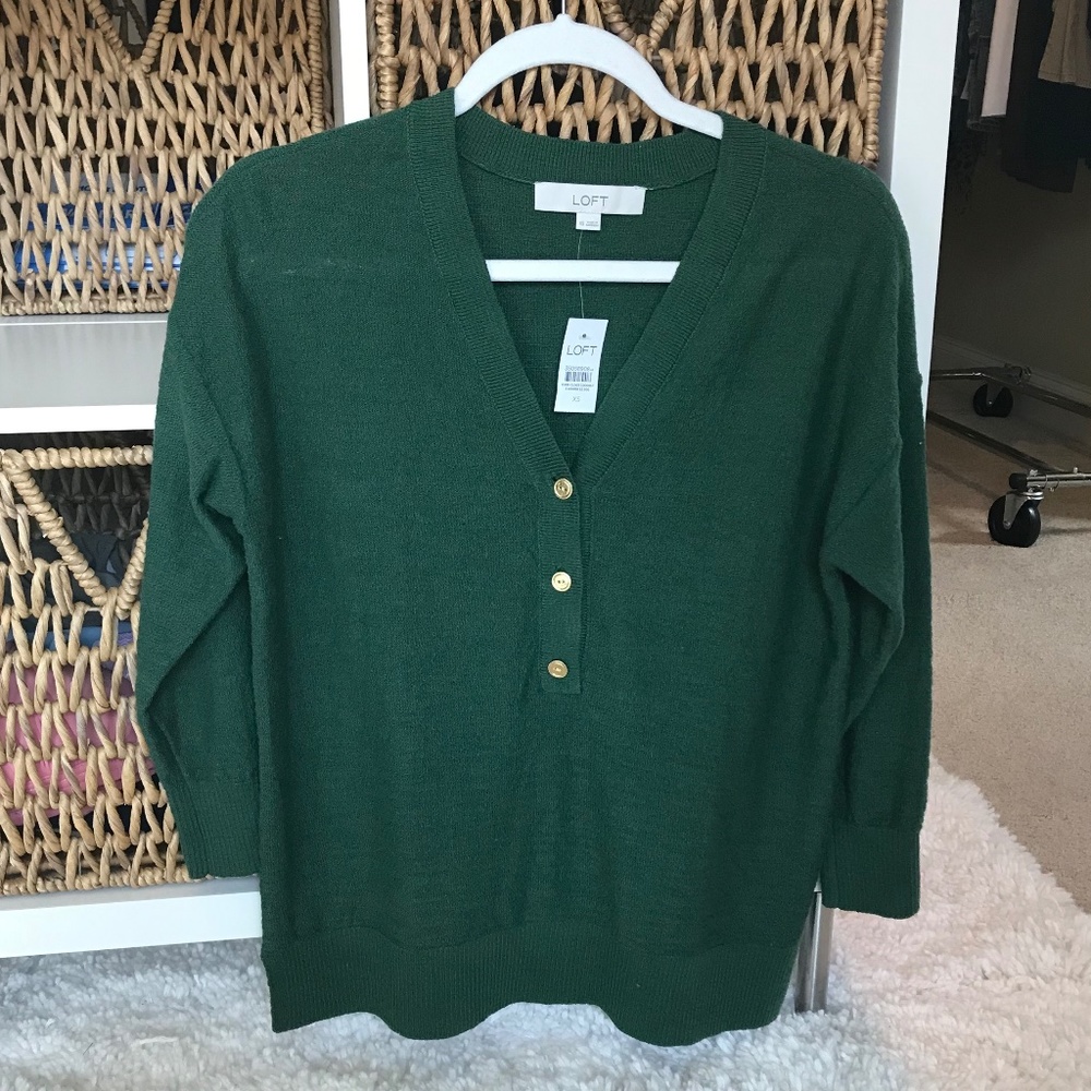 NWT Loft Henley Sweater